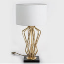 Axyaa Modern Marble Metal Desk Lamp for Home Study and Villa Decoration