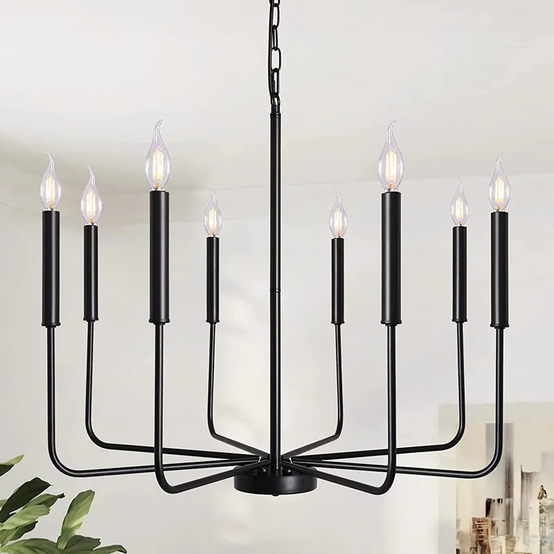 Axyaa American Rural Pendant Chandelier for Living Room Kitchen Bedroom Study