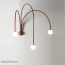 Axyaa Modern Iron Wall Lamp Branch Glass Lighting for Living Room Bedroom