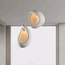 Axyaa Modern White Line Pendant for Living Room, Bedroom, and Restaurant