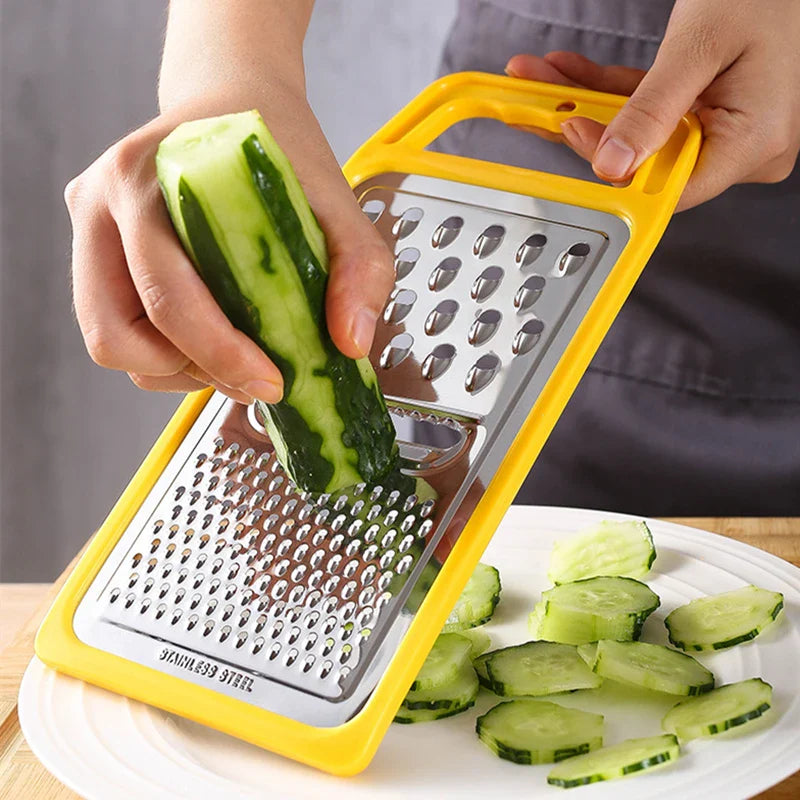 Axyaa Stainless Steel Grater & Vegetable Cutter - Multi-functional Kitchen Accessory