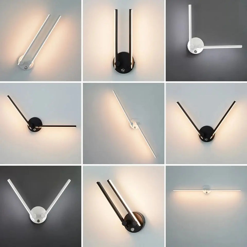 Axyaa Adjustable Double Arm LED Wall Lamp for Living Room and Bedroom