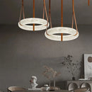 Axyaa Marble Leather LED Pendant Light for Bedroom & Living Room