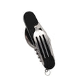 Axyaa 4-in-1 Stainless Steel Pocket Utensil Set for Outdoor Camping