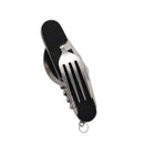 Axyaa 4-in-1 Stainless Steel Pocket Utensil Set for Outdoor Camping