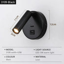 Axyaa LED Wall Lamp with Switch for Bedroom Hotel Decor