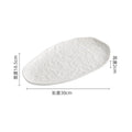 Axyaa Irregular Stone Pattern Ceramic Sushi Fish Plate.