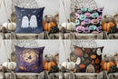 Axyaa Cute Ghosts Holding Hands Halloween Pillow Cover for Sofa Bedroom Car