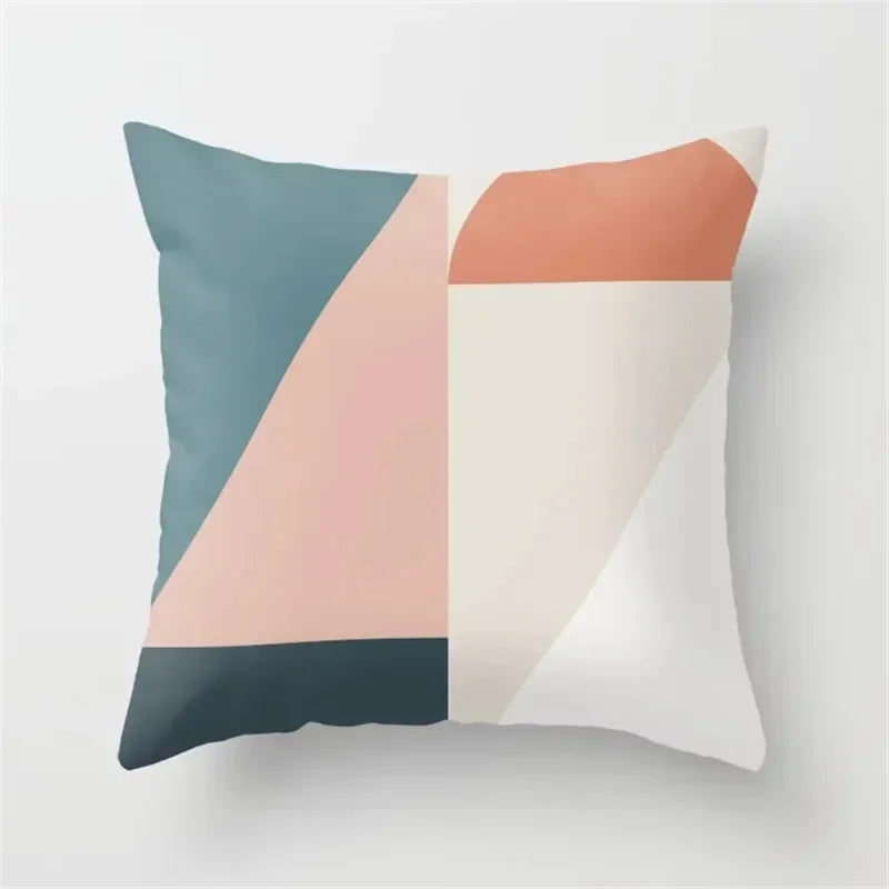 Axyaa Geometric Print Cushion Pillowcase 45x45cm for Home Decor