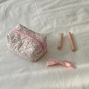 Korean Flower Makeup Bag Travel Pouch | Axyaa Portable Cosmetic Organizer