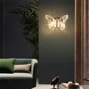 Axyaa LED Butterfly Background Wall Lamp - Modern Acrylic Iron Sconce Light
