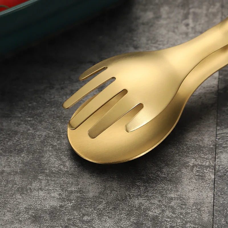 Axyaa Stainless Steel Food Tongs - Non-Slip Cooking Tool for Barbecue, Grilling & Frying