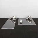 Axya Clear Acrylic Tray Metal Ball Decor Storage Nordic Vase Jewelry Display