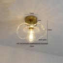 Axyaa Frosted Glass LED Ceiling Lamp for Modern Indoor Lighting
