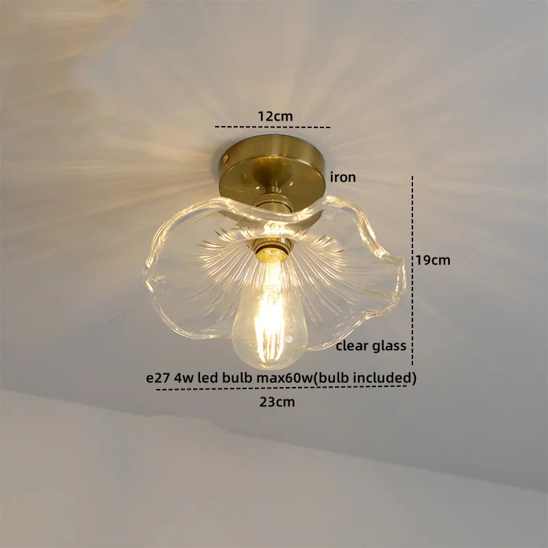 Axyaa Frosted Glass LED Ceiling Lamp for Modern Indoor Lighting
