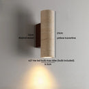 Axyaa Yellow Travertine Stone LED Wall Sconce Minimalist Home Decor Bedroom Lamp