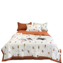 Axyaa Double Layer Cotton Linen Soybean Summer Quilt