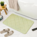 Axyaa Diamond Embossed Memory Foam Bath Mat - Grey - Various Sizes