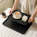 Axyaa Black Melamine Serving Tray | Non-Slip & Durable Tableware for Chinese Restaurant
