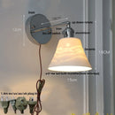 Axyaa Iron Ceramic LED Wall Lights Modern Living Room Bedroom Sconce Wandlamp