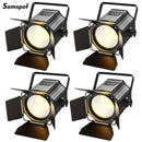 Axyaa 4PCS 200W LED COB Par Lights Barndoor Warm&Cold White Spotlights