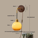 Axyaa Modern Copper Adjustable LED Wall Light with Pull Chain Switch
