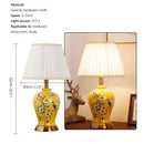 Axyaa Ceramic Table Lamp: Contemporary American Style for Living Room, Bedroom, or Hotel Decor