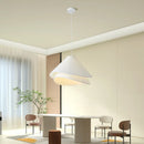 Axyaa White Fabric Chandelier: Nordic Minimalist LED Pendant Lights for Bedroom and Dining Room