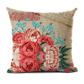Axyaa Retro Rose Flowers Cushion Cover 45X45cm