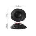 Axyaa Solid Color Rock Texture Ceramic Dessert Soup Salad Plate Set