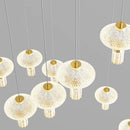 Axyaa Crystal Chandelier Stair Pendant Lamp Living Room Interior Lighting