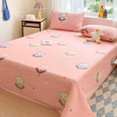 Axyaa Cotton Coarse Cloth Bed Sheet Set, Soft Mat & Quilt - Single/Double, Print, Washable