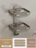 Axyaa Aluminum Soap Dish Storage Rack for Bathroom Essentials