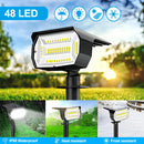 Axyaa Solar Spotlights 48/56 LED 2-in-1 Waterproof Wall Lights for Yard Garden