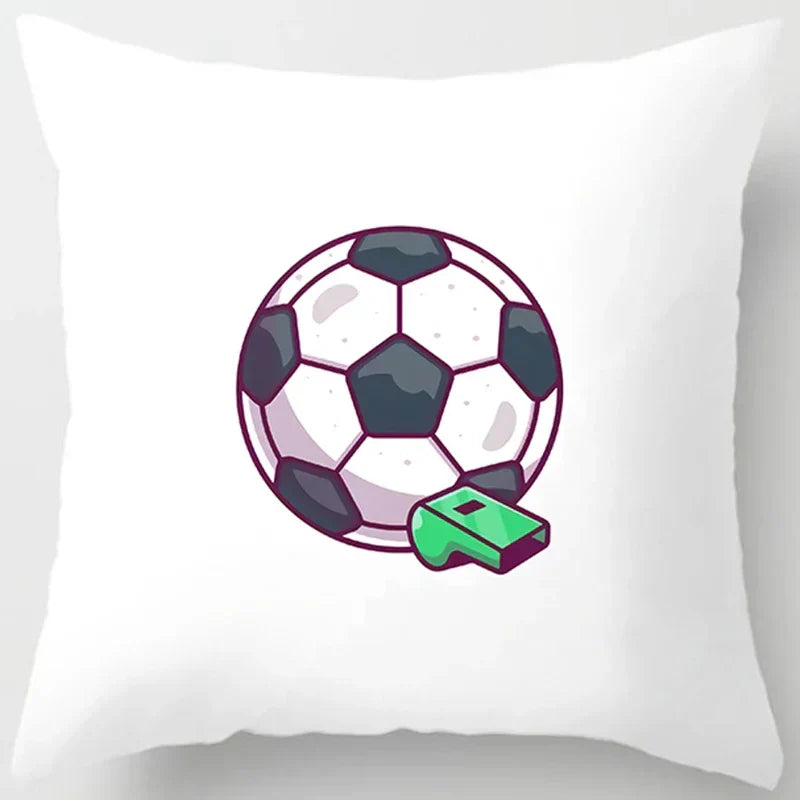 Axyaa Football Square Pillowcase - Home & Car Decor Cushion Cover (45cm*45cm)
