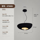 Axyaa Black Pumpkin Pendant Light: Modern Japanese Circular Design for Living and Dining Room