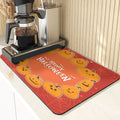 Axyaa Pumpkin Printing Silicone Coasters for Halloween Style Kitchen Décor