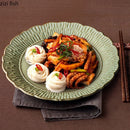 Axyaa Ceramic Dinner Plate Set - Retro Relief Steak Pasta Fish Molecular Cuisine Specialty