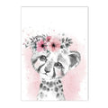 Giraffe & Lion Nursery Wall Art Prints by Axyaa