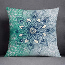 Axyaa Dark Green Floral Animal Pattern Pillow Case for Modern Home Decor