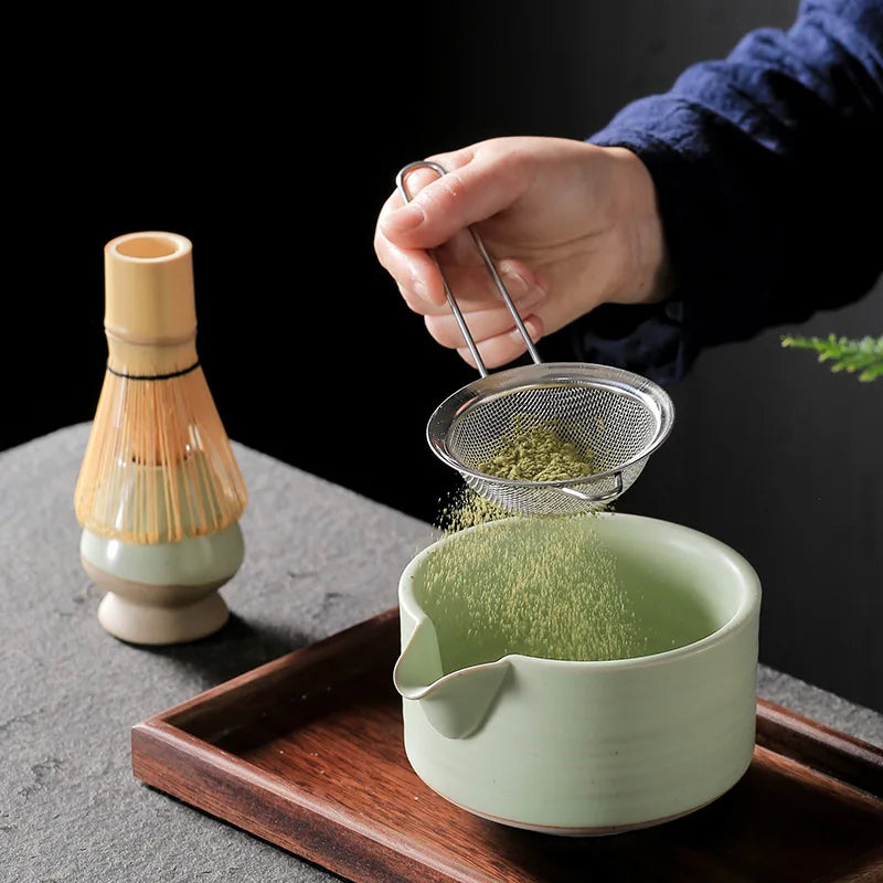 Axya Matcha Tea Set Complete Japanese Accessories Tools Bowl Ceremony Spoon Scoop