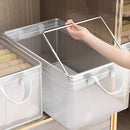 PVC Clear Storage Box with Steel Frames and Reinforced Handles by Axyaa