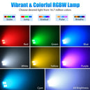 Axyaa Wash Lights 4x12W RGBW LED Par Lights for DJ Disco Party Event