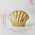 Axyaa Shell Ceramic Vase: Table Decor, Artificial Flowers, Room Aesthetic