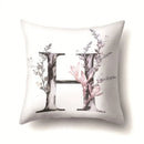 Axyaa Alphabet Cushion Cover - Kids Room Decor Throw Pillow Case