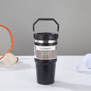 Axyaa Stainless Steel Insulated Bottle with Handle Large Capacity Double Wall Thermos