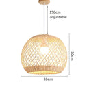Axyaa Rattan Chandelier: Unique Lampshade Art for Home, Restaurant, Hotel