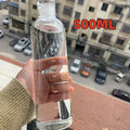 Axyaa 1000ml Glass Water Bottle with Time Marker Cover for
Water Drink and Outdoor, Transparent Large Capacity Bottle