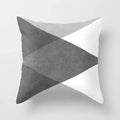 Axyaa Geometric Grey Pillowcase Set