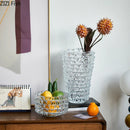Axyaa Wrinkle Glass Vase: Desk Decoration, Hydroponics, Flower Pots